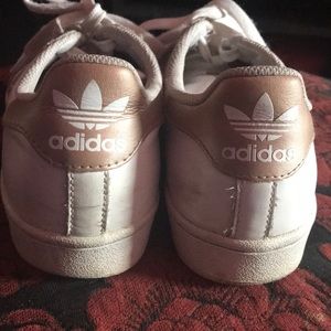 Adidas Rose Gold Superstar Sneakers